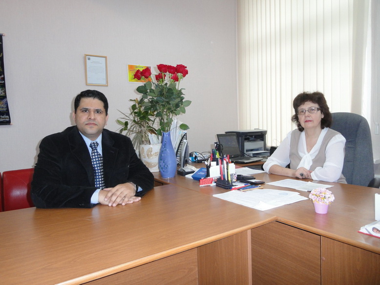 Dr.Suhas with Dean of the Nizhny Novgorod state medical Academy Prof.Erlykina E.I