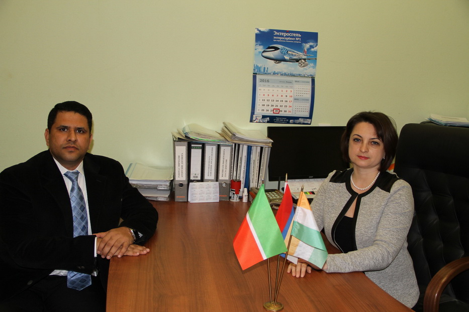 Dr.Suhas with Dr.Koshpaeva E.S. Dean of the Kazan State Medical University
