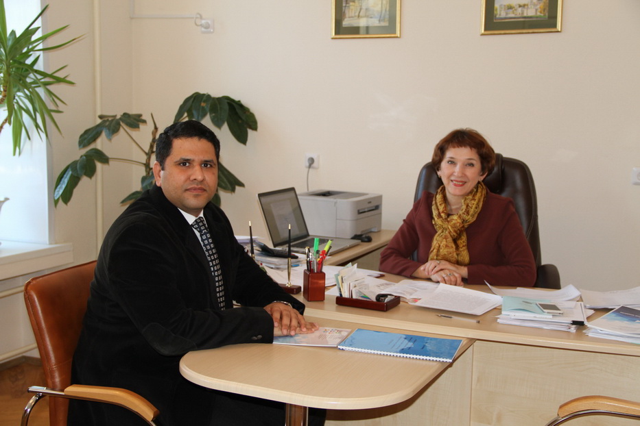 Dr.Suhas with Prof.Mukharyamova L.M. Vice Chancellor of Kazan state Medical University